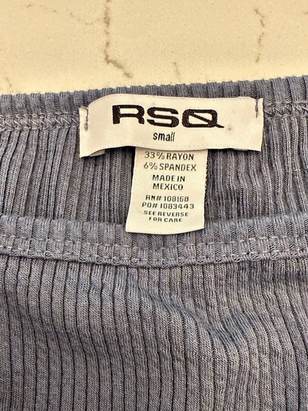 RSQ 3-Pack Ribbed Off-Shoulder Tops Size Small - Picture 5 of 5